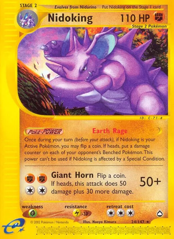 Nidoking card front