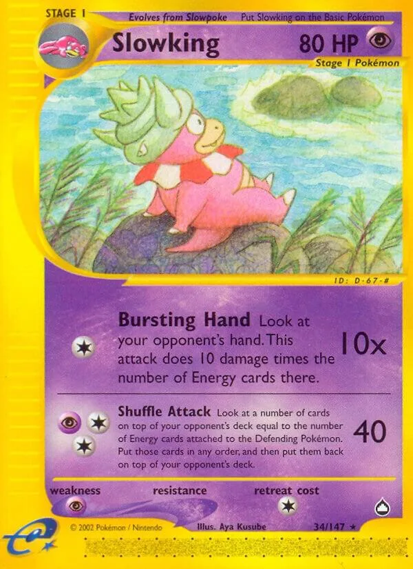 Slowking card front