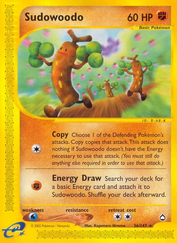 Sudowoodo card front