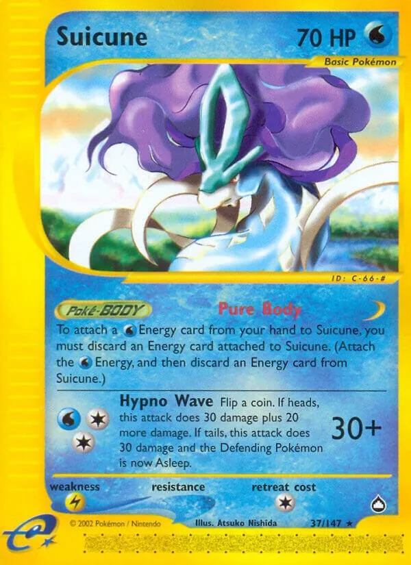 Suicune card front