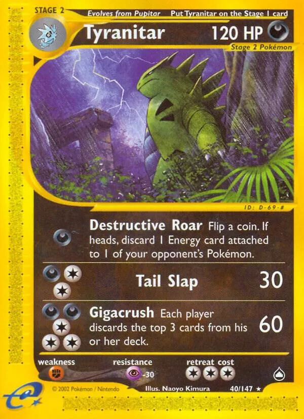 Tyranitar card front