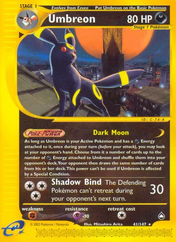 Umbreon card front