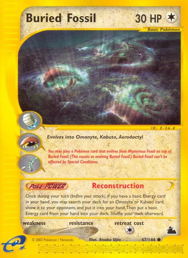 Buried Fossil card front