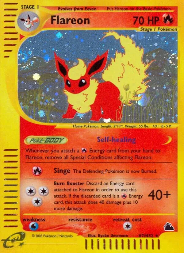 Flareon Holofoil card