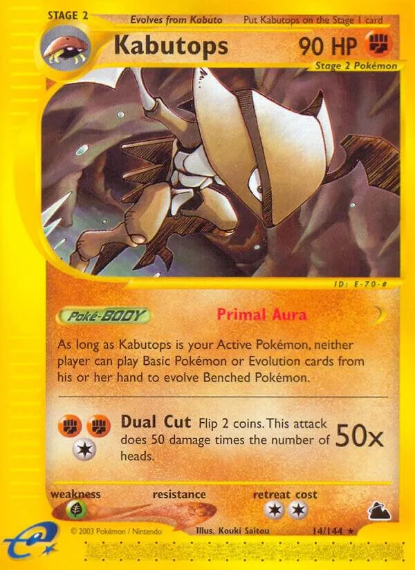 Kabutops card front