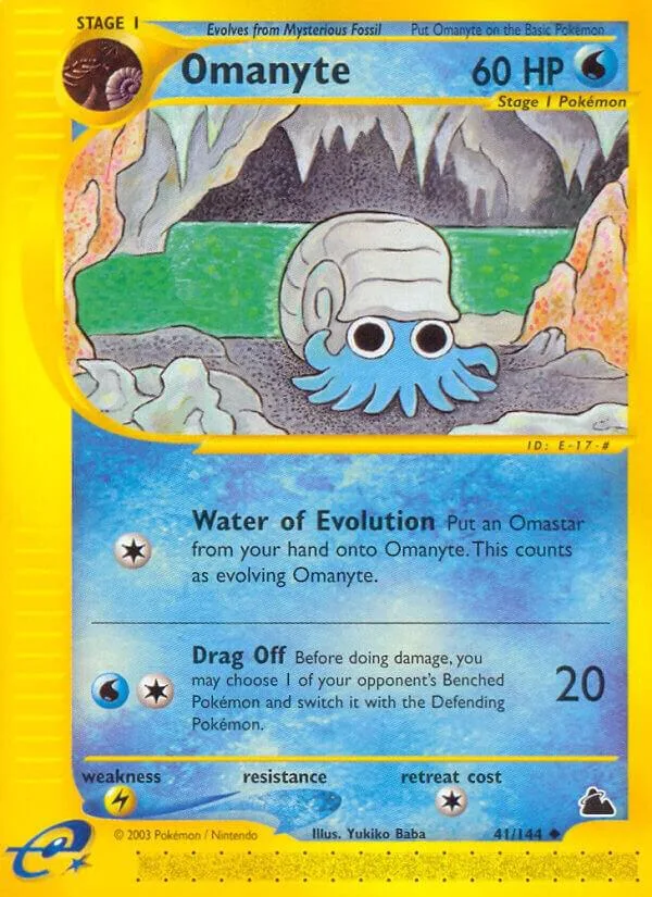 Omanyte card front