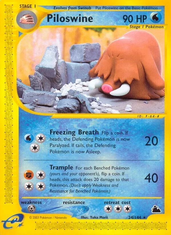 Piloswine card front