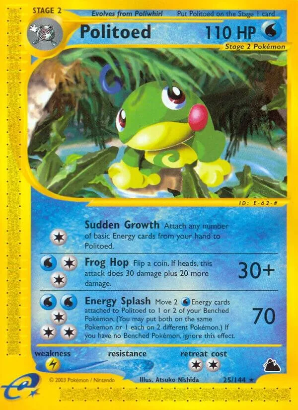 Politoed card front