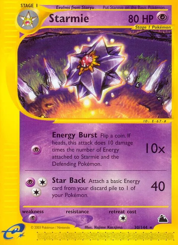Starmie card front