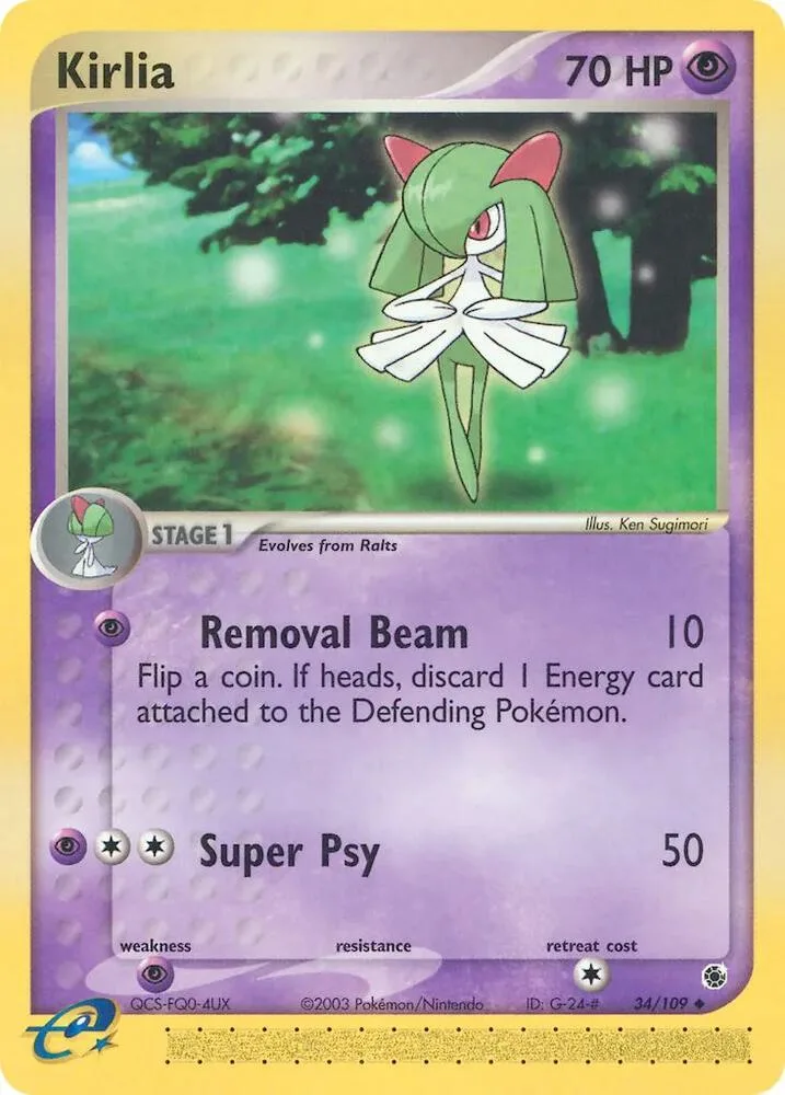 Kirlia card front