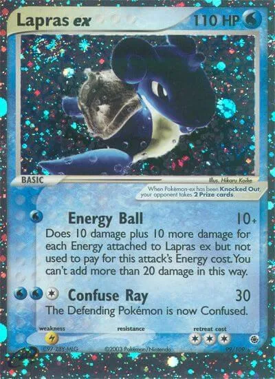 Lapras ex Holofoil card