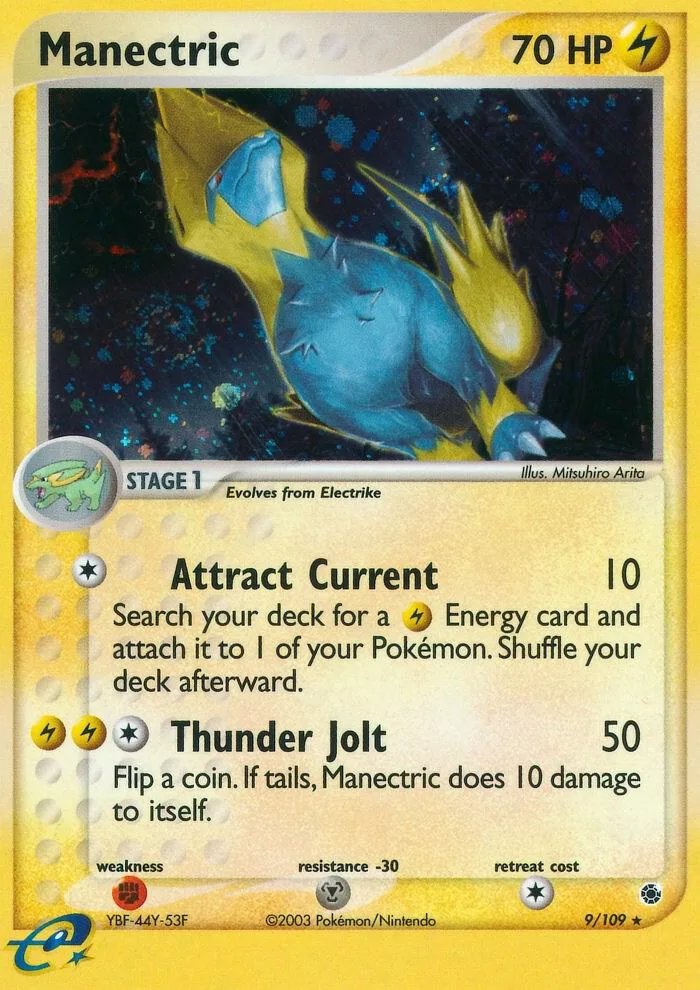 Manectric card front