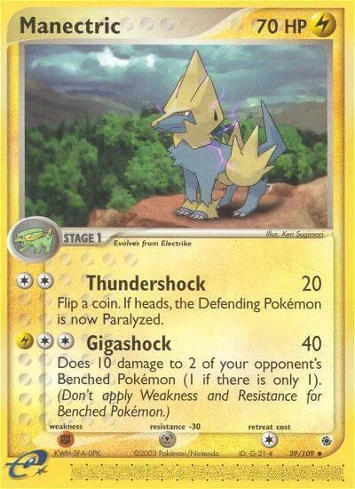 Manectric card front