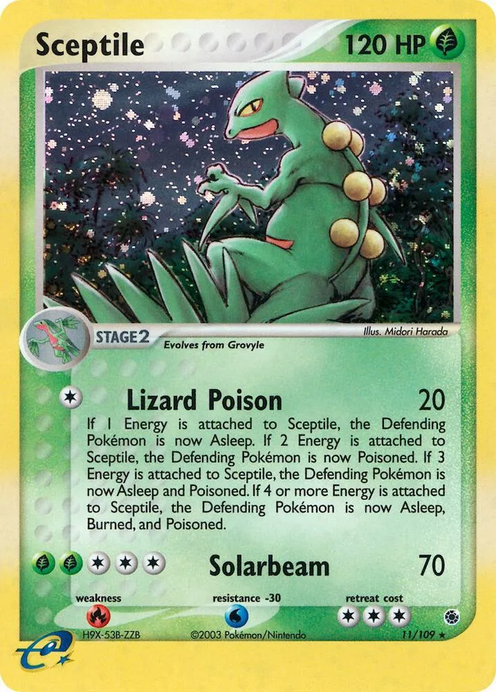 Sceptile card front