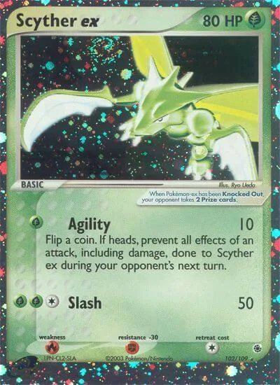 Scyther ex Holofoil card