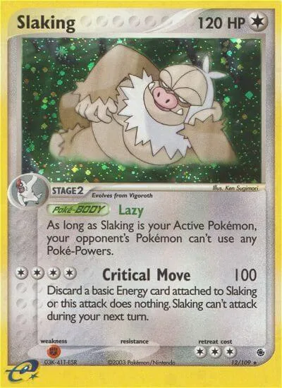 Slaking card front