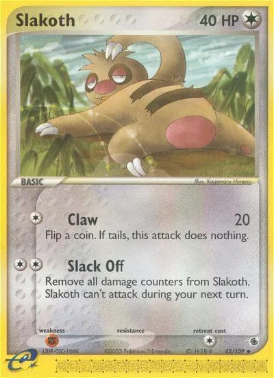 Slakoth card front
