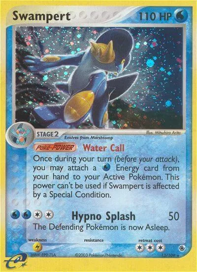 Swampert card front