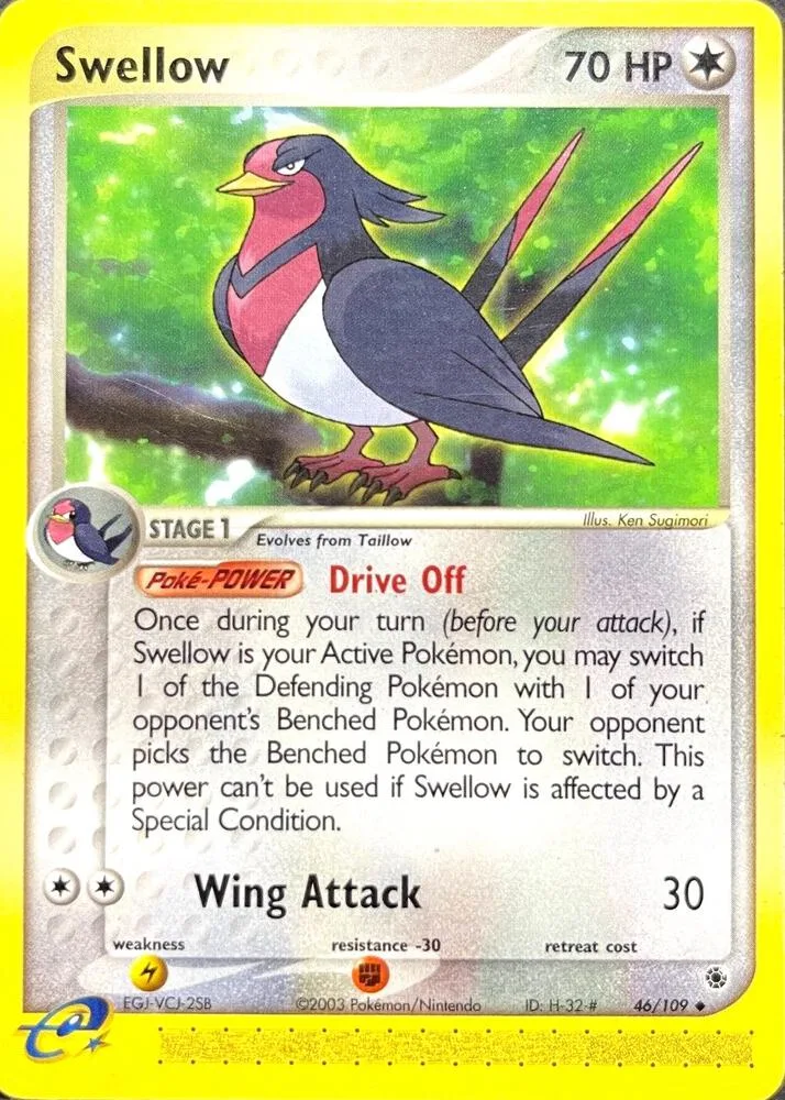 Swellow card front