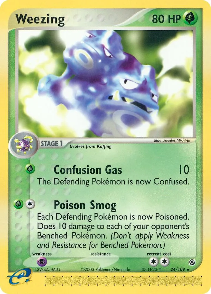 Weezing card front