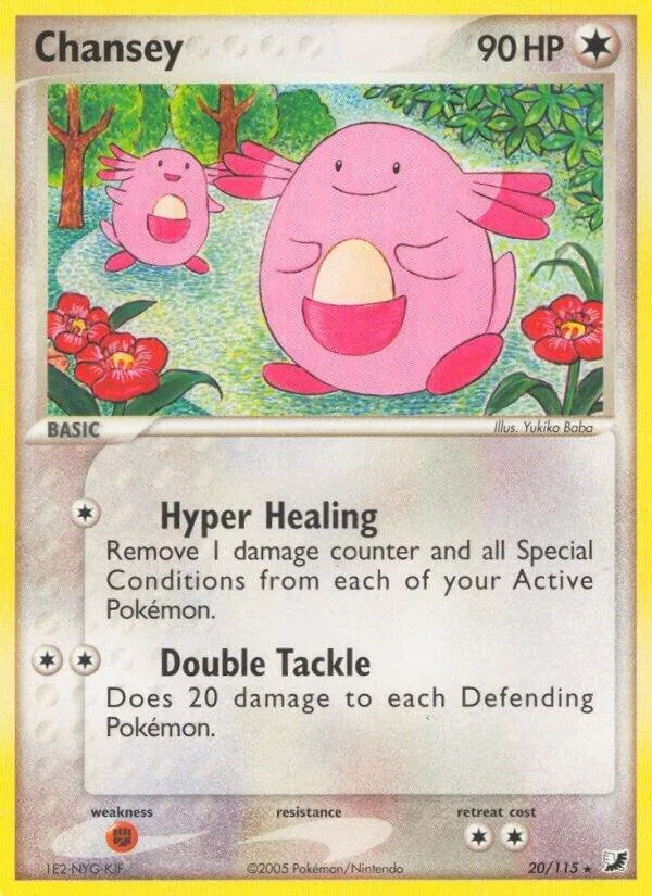 Chansey card front