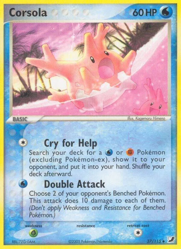 Corsola card front