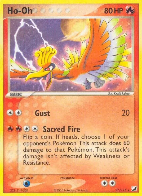 Ho-Oh card front