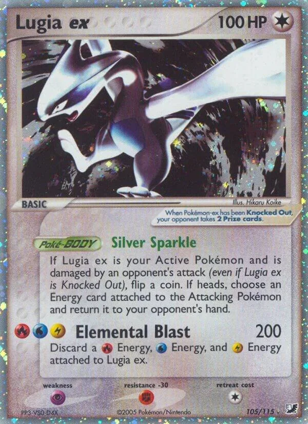 Lugia ex Holofoil card