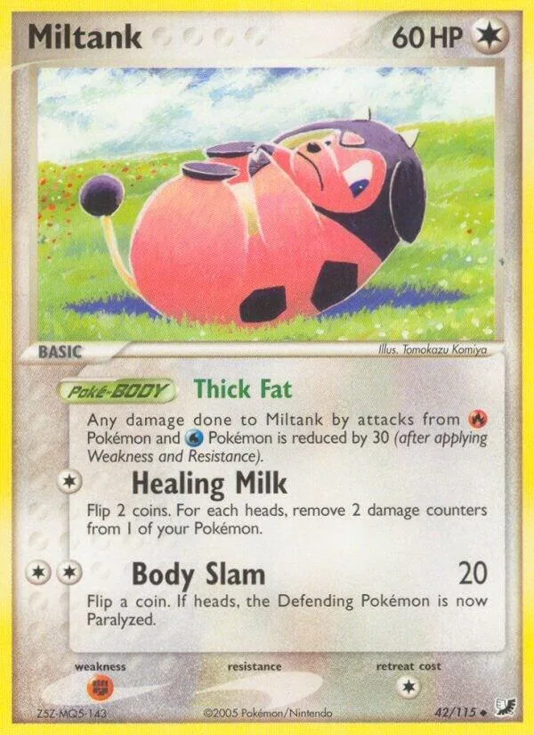 Miltank card front
