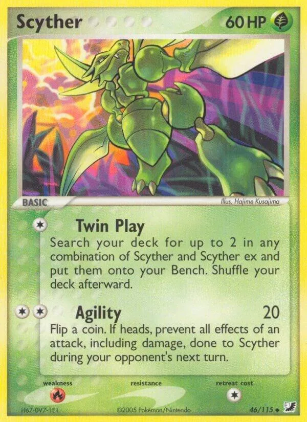 Scyther card front