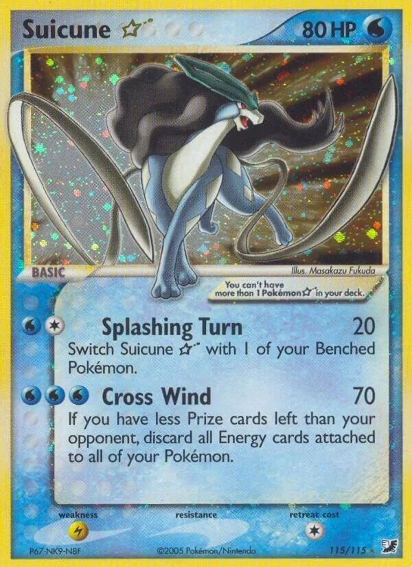 Suicune Star Holofoil card