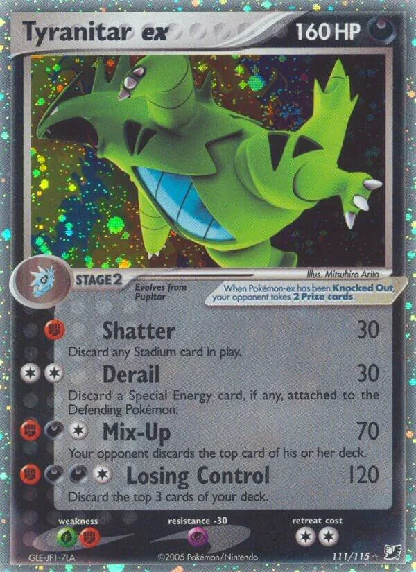 Tyranitar ex Holofoil card