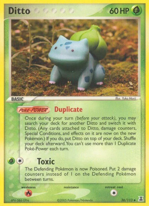 Ditto (Bulbasaur) card front