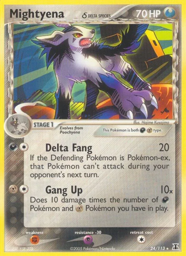 Mightyena (Delta Species) card front