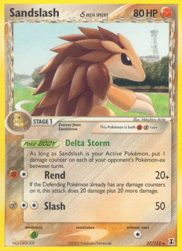 Sandslash (Delta Species) card front