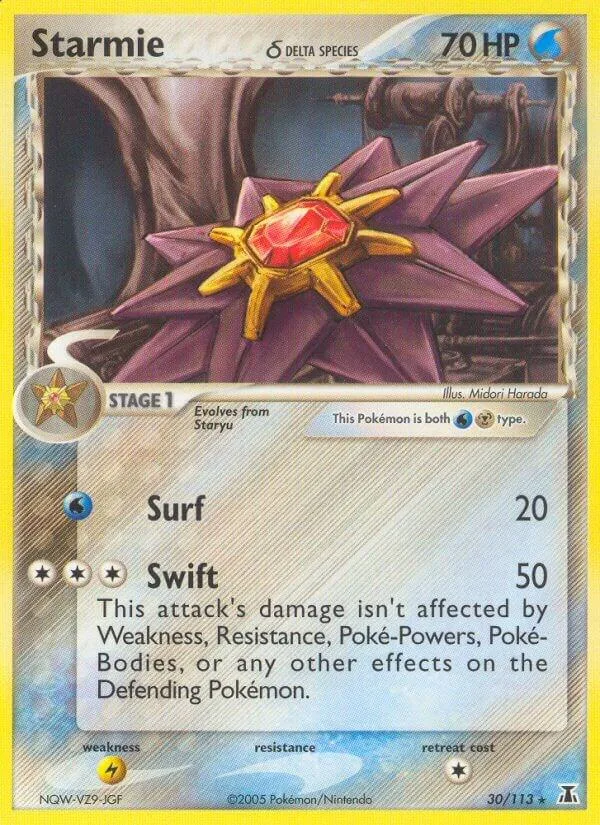 Starmie (Delta Species) card front