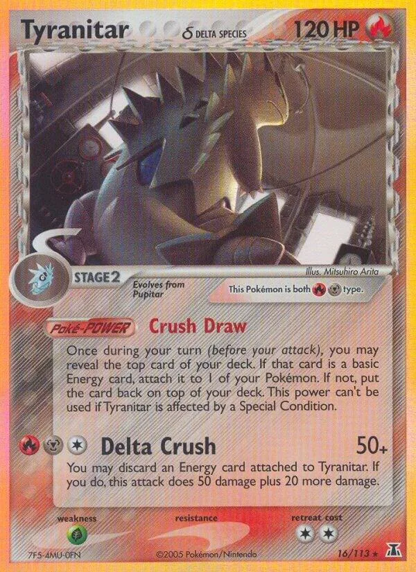 Tyranitar (Delta Species) card front