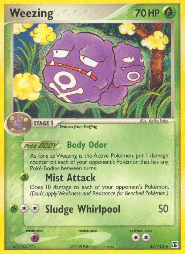 Weezing card front