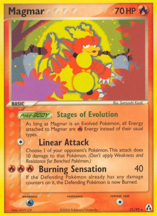 Magmar card front