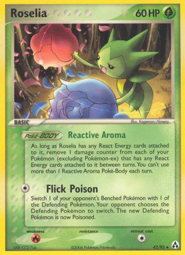 Roselia card front