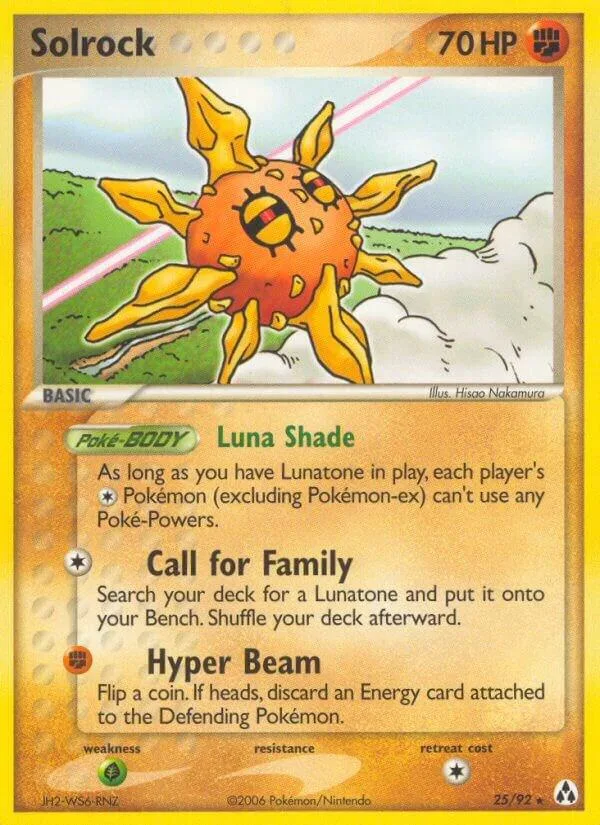 Solrock card front