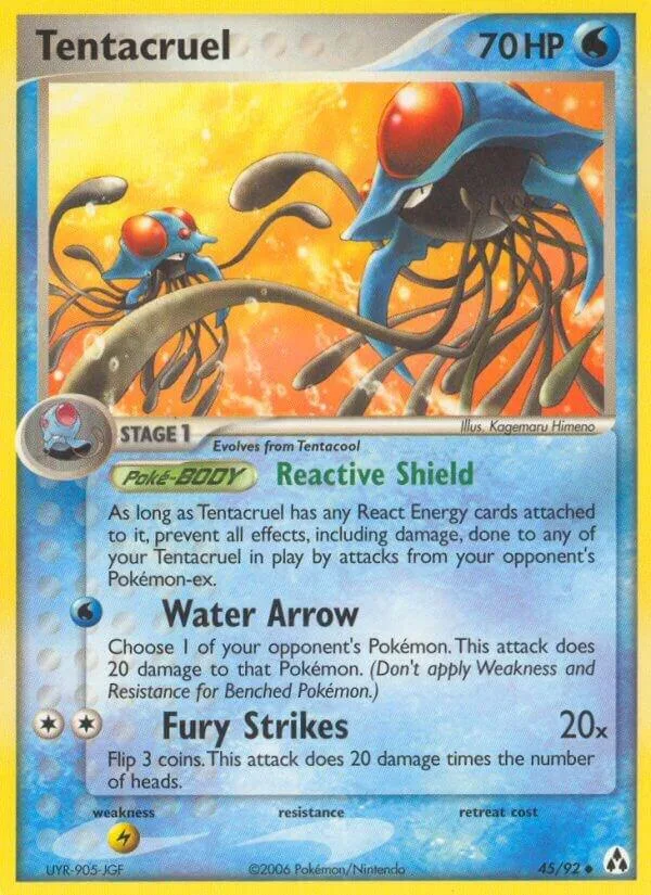 Tentacruel card front