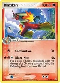 Blaziken card front