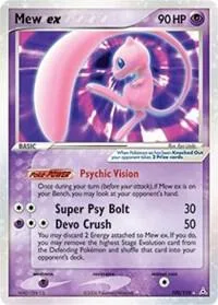 Mew ex Holofoil card