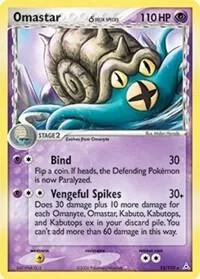 Omastar (Delta Species) card front