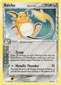 Raichu (Delta Species) card front