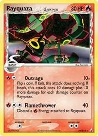 Rayquaza (Delta Species) card front
