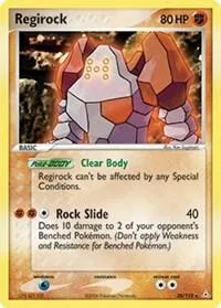 Regirock card front