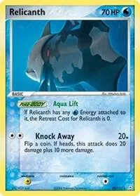 Relicanth card front