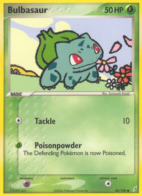 Bulbasaur card front